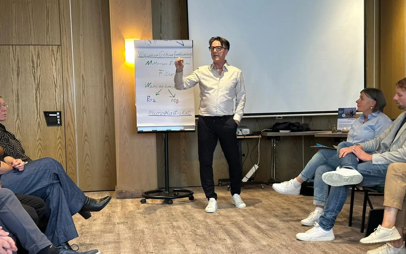 Heiko Elzenheimer im Seminar am Flipchart